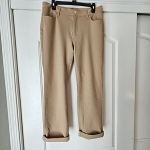 Jones New York Size 8 Stretch Pants Brown Tan Office Coastal Grandma Old Money
